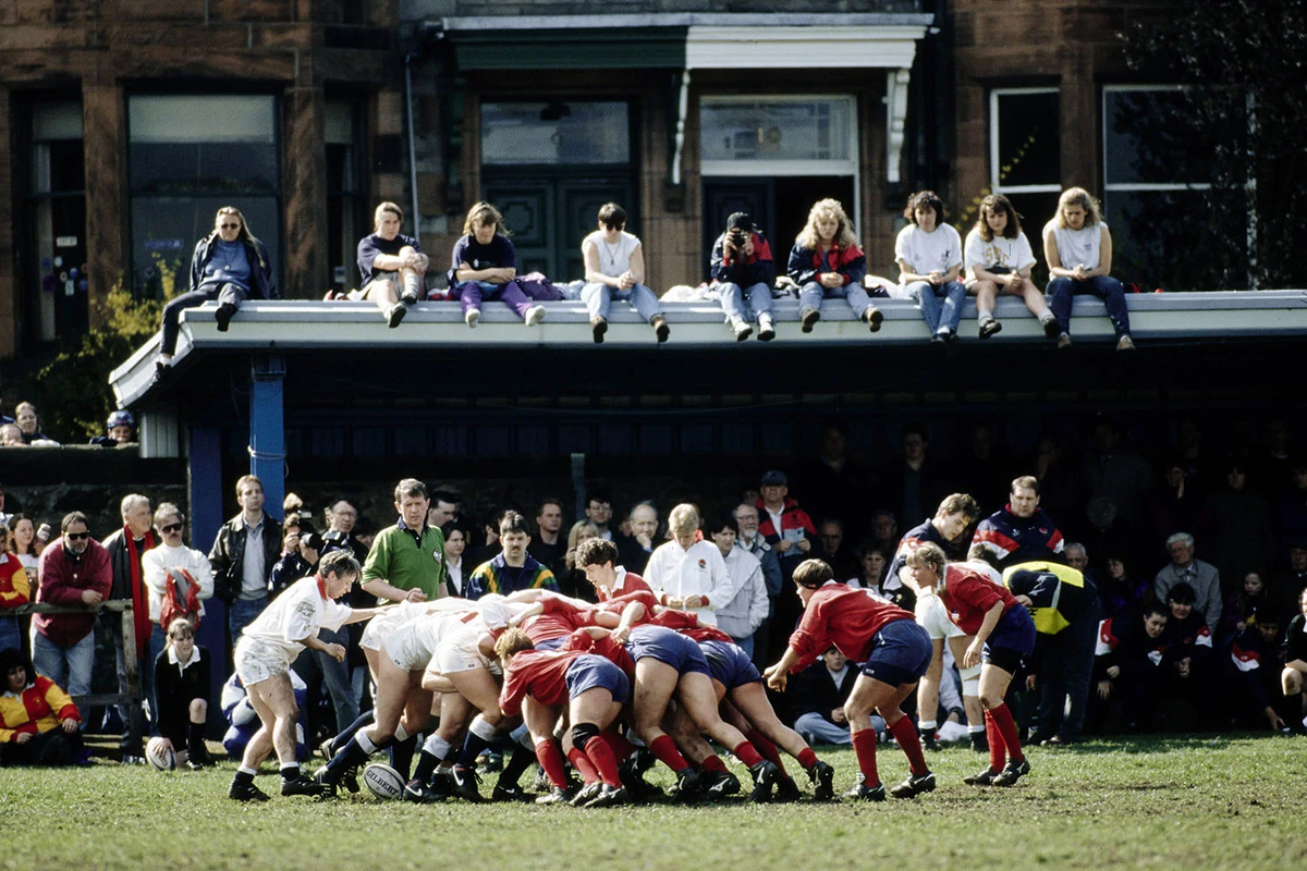 Финал кубка мира по женскому регби 1994 года в Эдинбурге (Фото Gary M. Prior·Allsport·Getty Images·Hulton Archive)