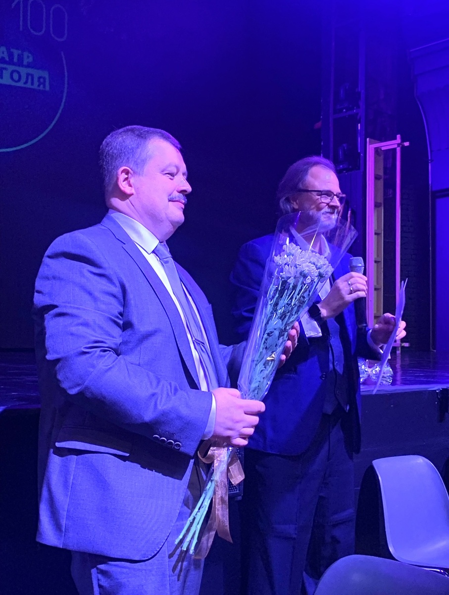 Новый директор театра Гоголя Константин Чернышев и худрук театра Антон Яковлев 