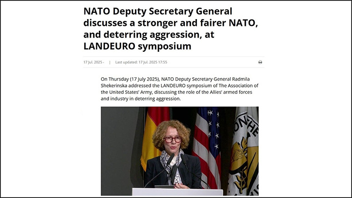    В НАТО уже определились, кто для них "агрессор"//Скриншот страницы сайта НАТО