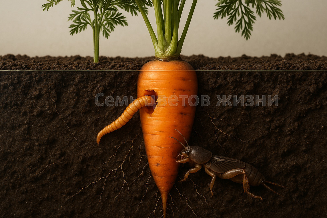 Подземный рентген моркови: невидимая жизнь вредителей в деталях
