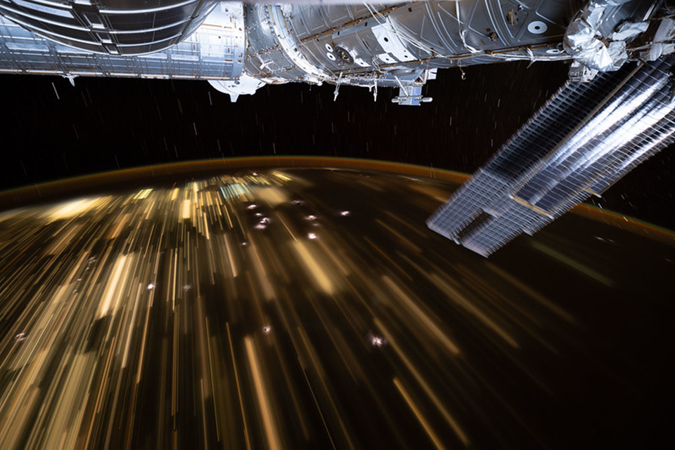 Пролет МКС над Китаем. Фото: nasa.blog.com