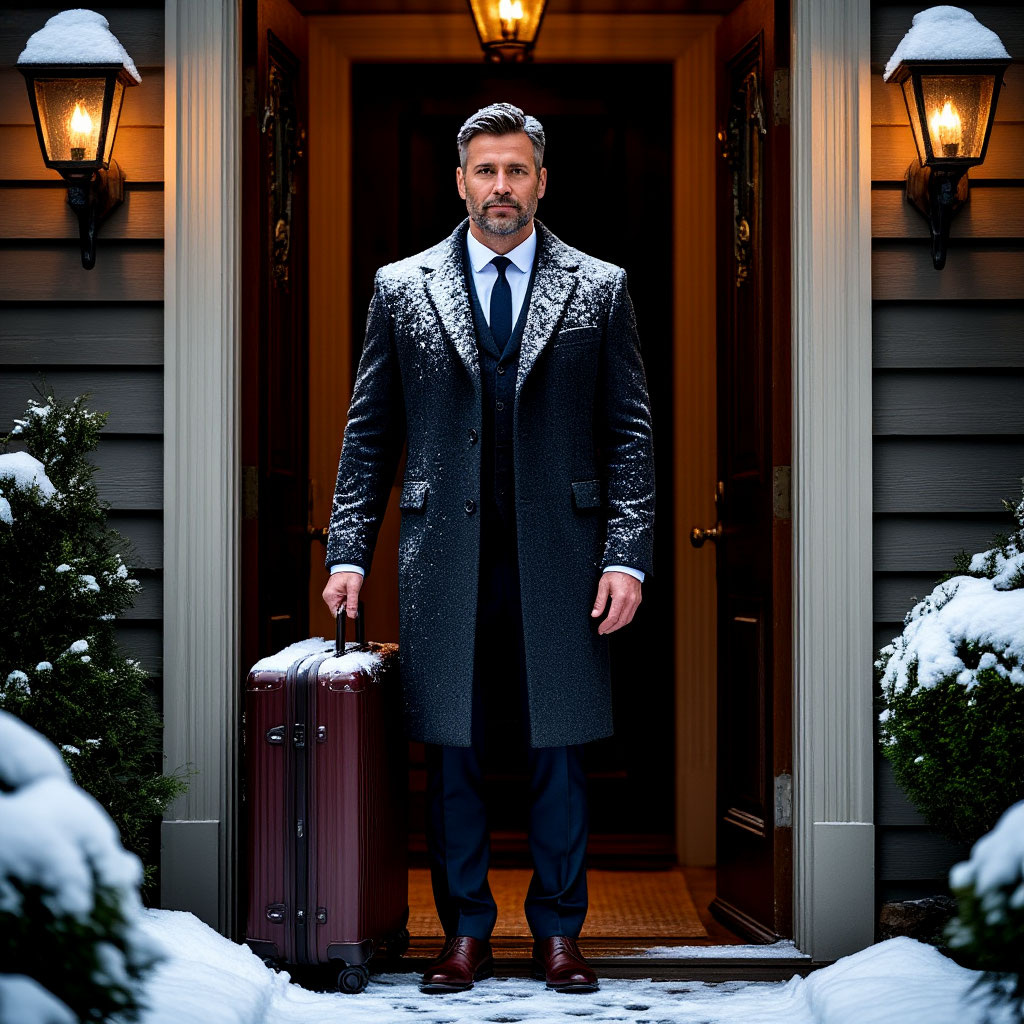 Мужчина с чемоданом. Гость.