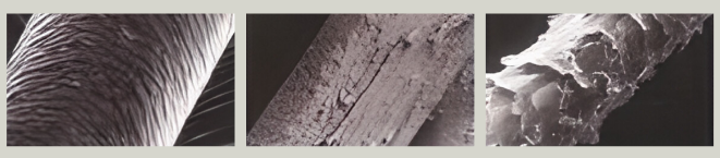 Разрушение волоса при воздействии щелочной среды