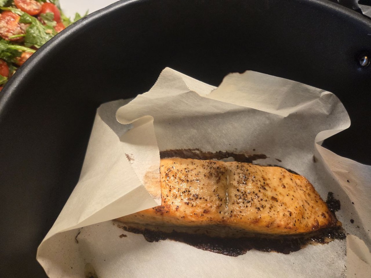 Лосось в аэрогриле