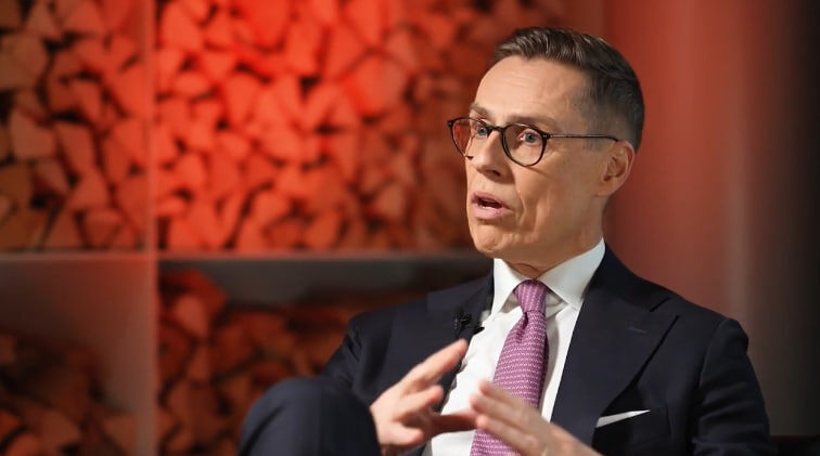    Александр Стубб. Фото: скриншот из видеоинтервью СМИ Финляндии.