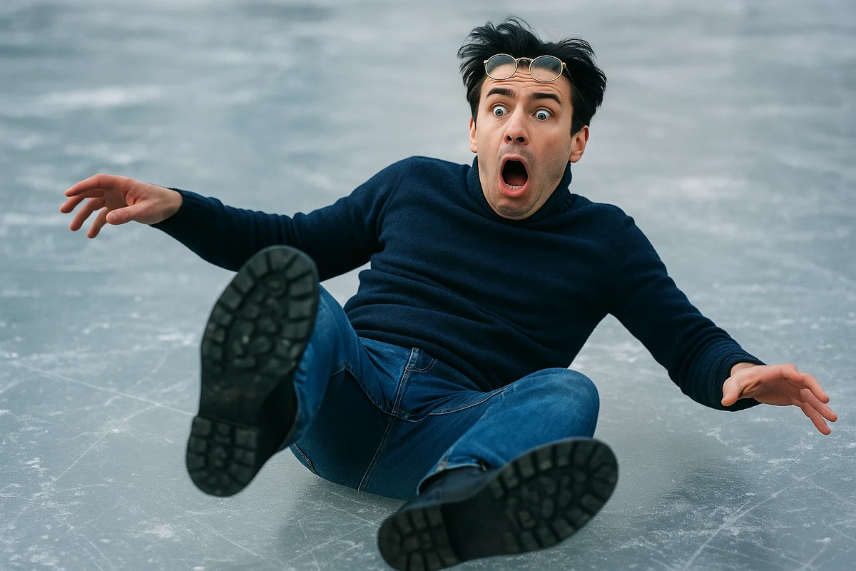 Почему лёд скользкий?