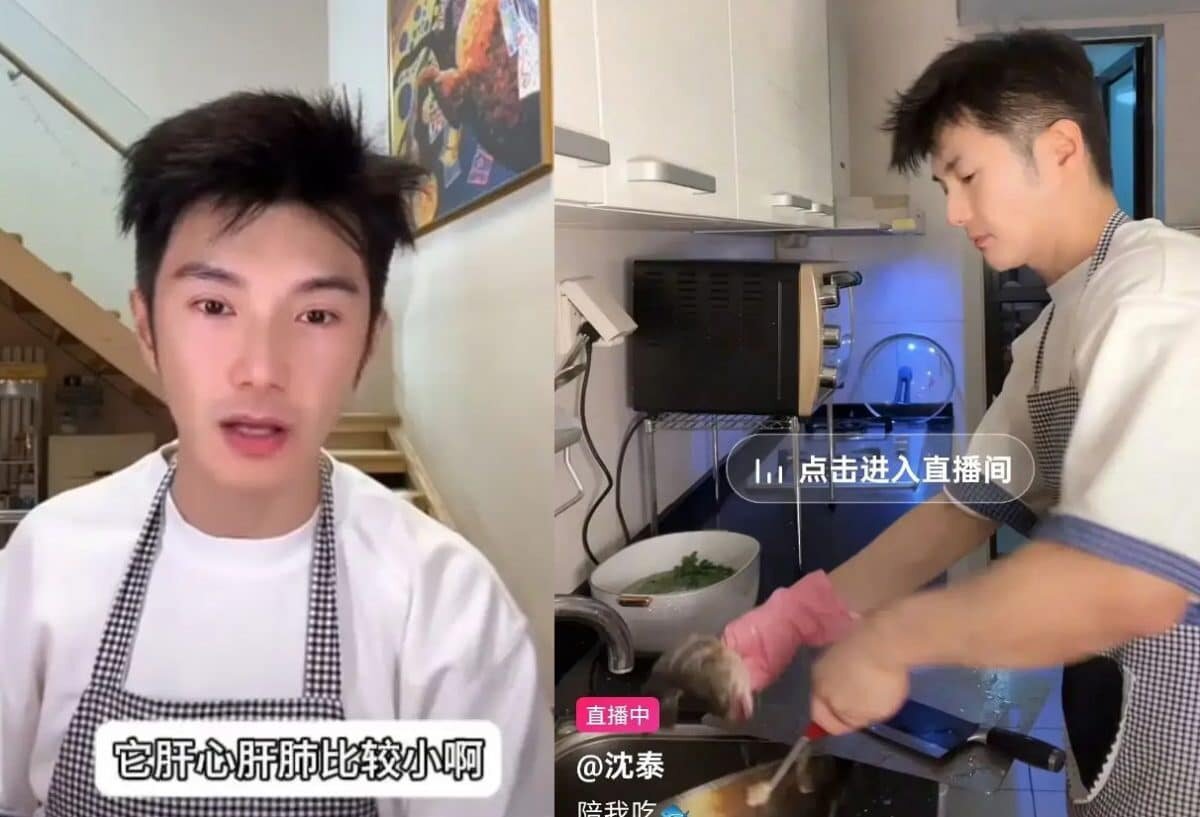    скриншоты из прямой трансляции Шэнь Тая