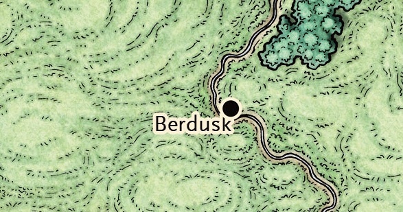 Sword Coast map from Sword Coast Adventurer's Guide