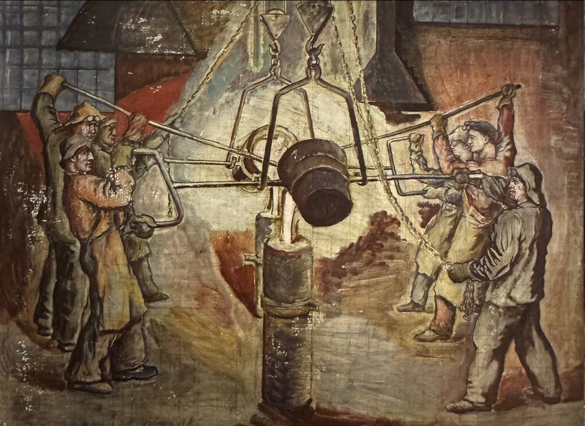 Вячеслав Пакулин. «Литьё стали». 1932