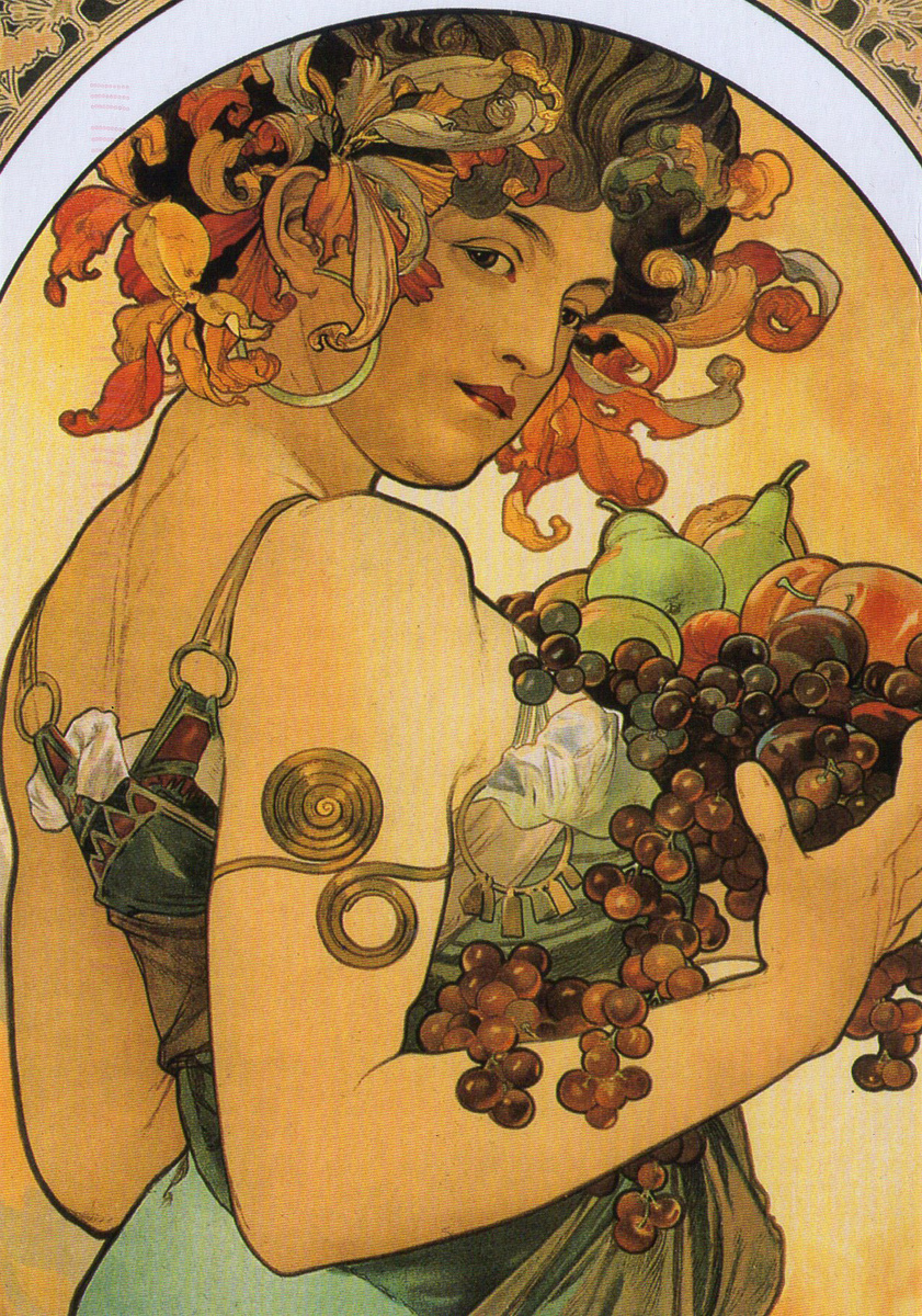 Fruits, 1897, Alphonse Maria Mucha (1860-1939)