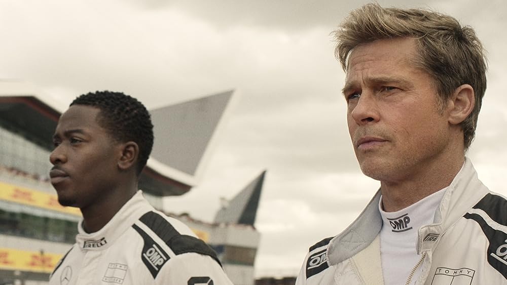 Кадр из фильма «F1». Режиссер: Джозеф Косински. Производство: Apple Original Films, Dawn apollo, Jerry Bruckheimer Films, Monolith Pictures (III), Plan B Entertainment, Warner Bros.