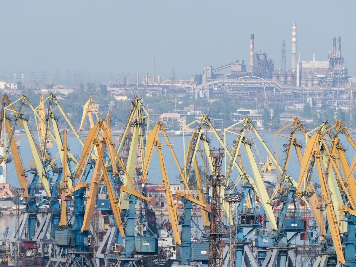    Мариупольский морской торговый порт© РИА Новости / Александр Иванов