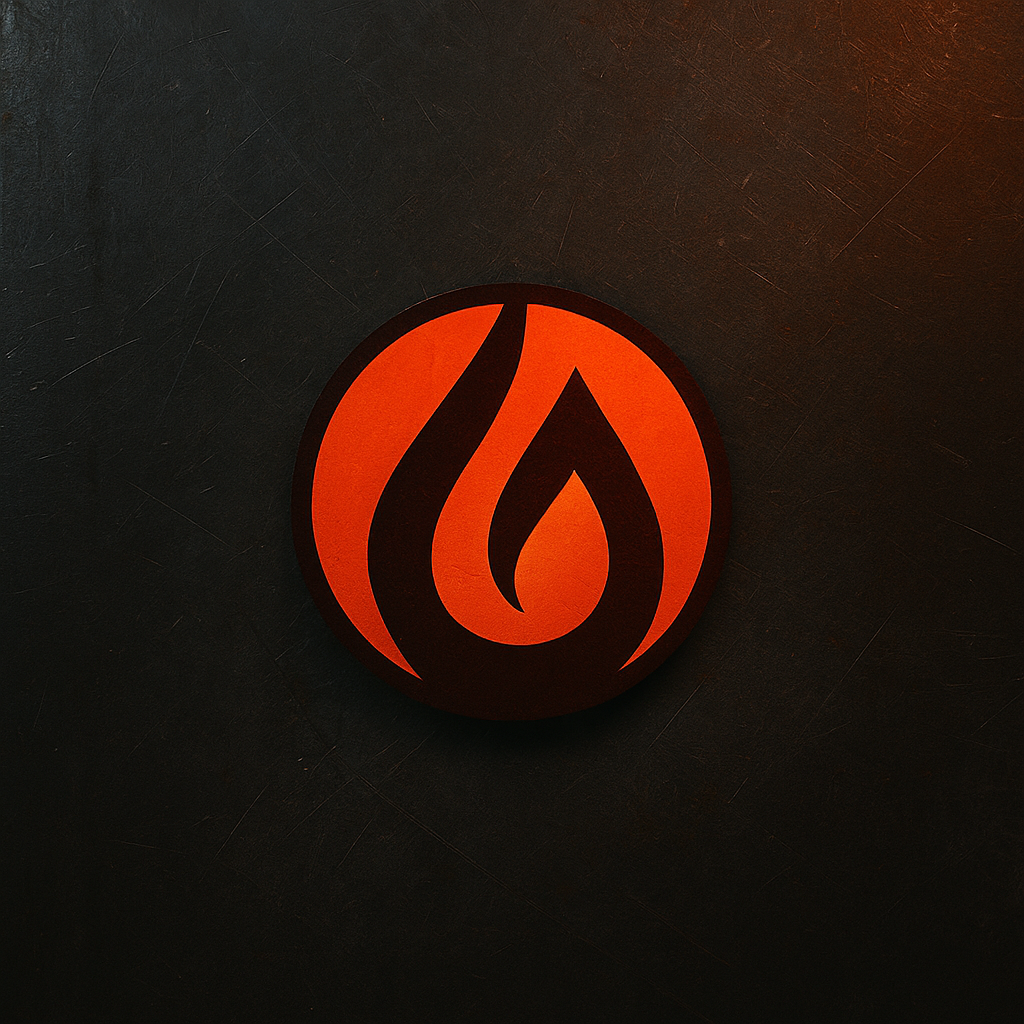 Логотип «Уральская Сталь» на фоне грубой металлической текстуры