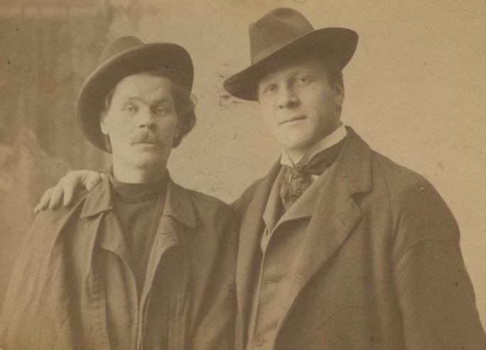 Максим Горький и Федор Шаляпин, в 1900 годы.
