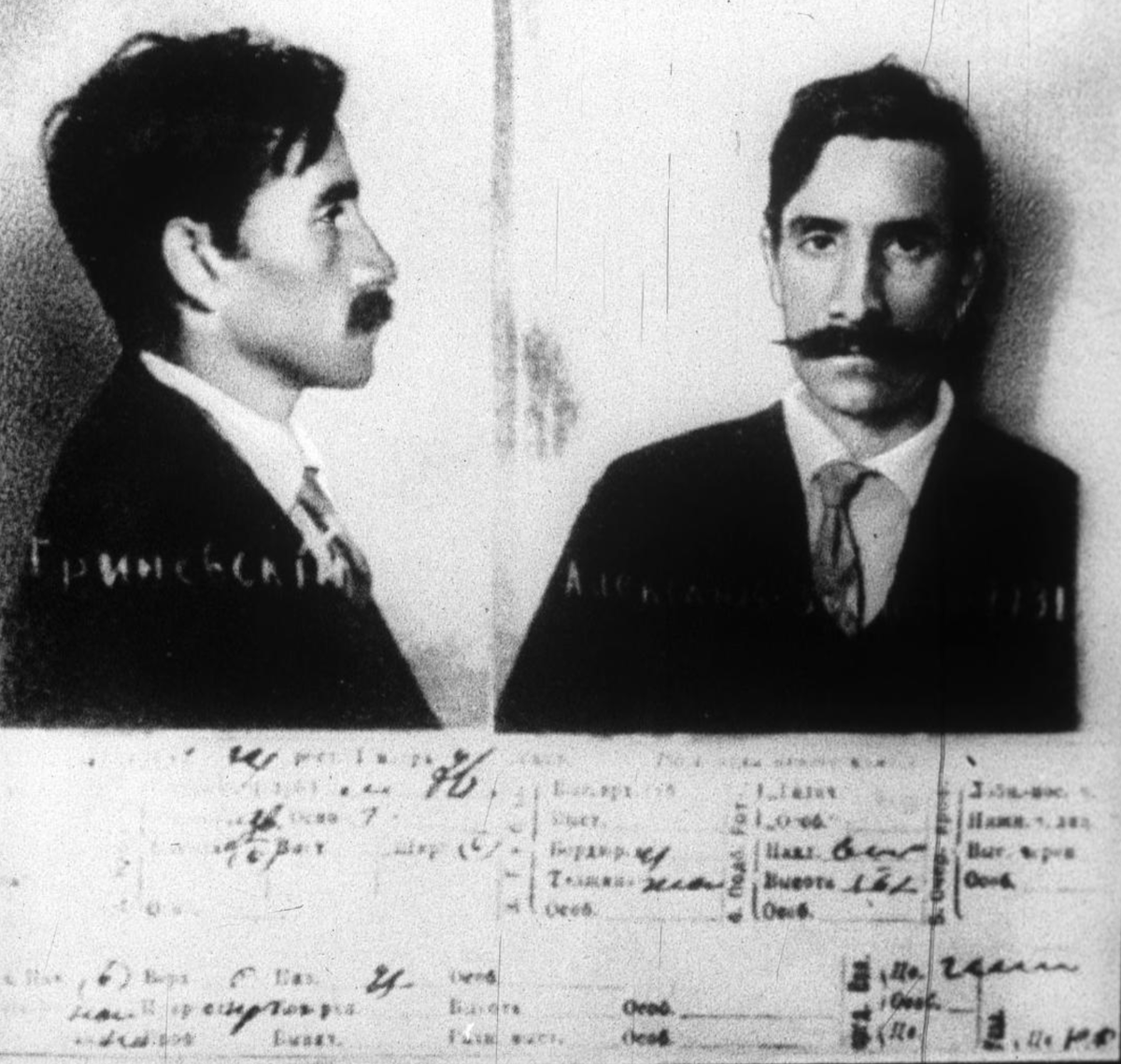    Арестованный Александр Гриневский. 1903 / Фото: wikipedia.org