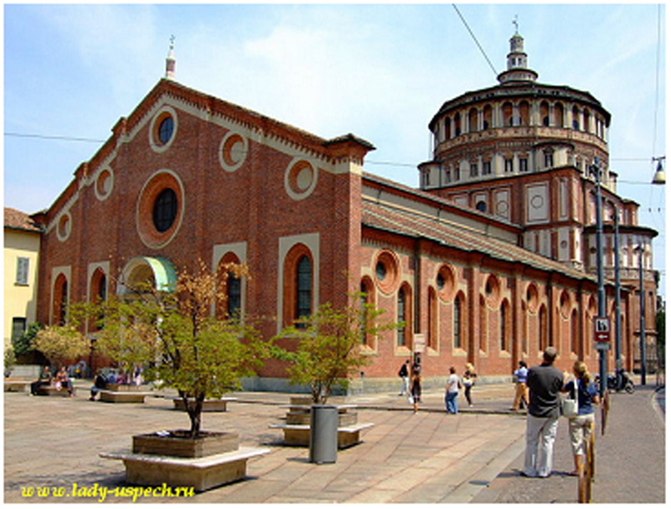 Монастырь Санта-Мария делле Грацие в Милане   