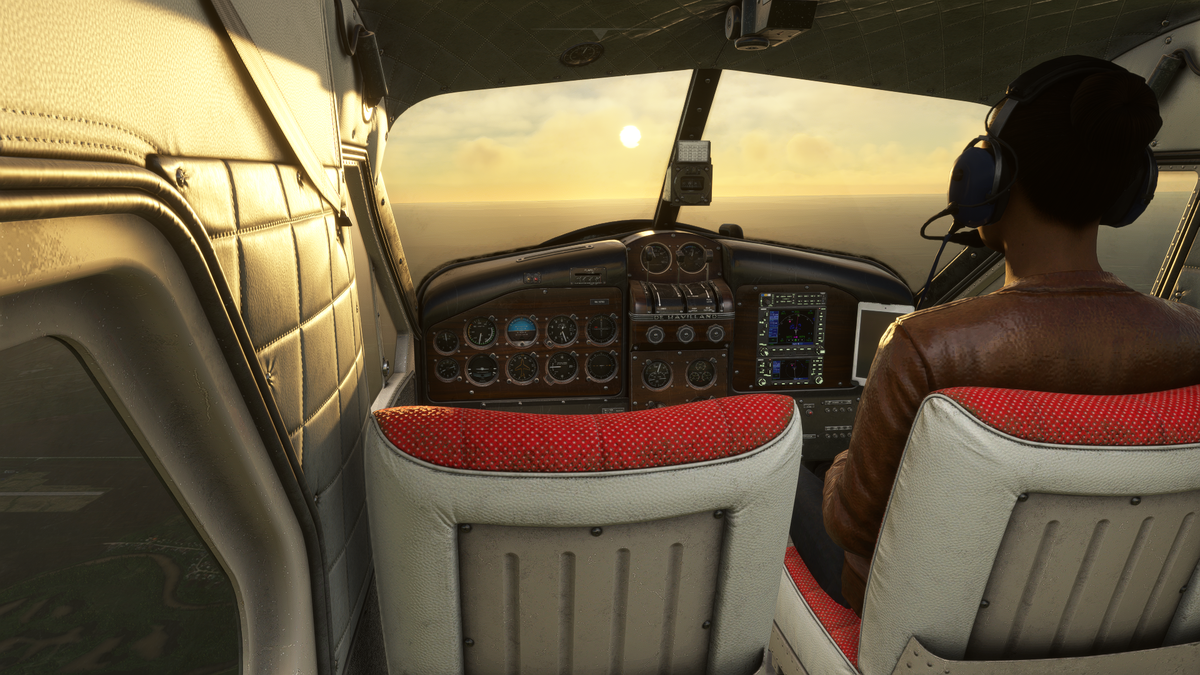 Кокпит DHC-2, как у старого Кадилака. 