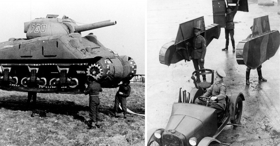 Надувные и сборные макеты танков