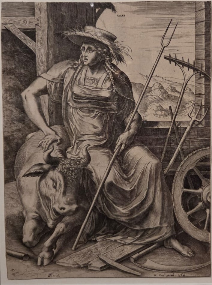 Корнелис Корт. По рисунку Франса Флориса де Вриндта. Палес, богиня пастухов. 1564