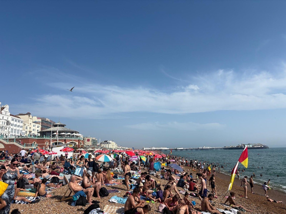 Пляж в Брайтоне. Англия. Фото из личного архива 