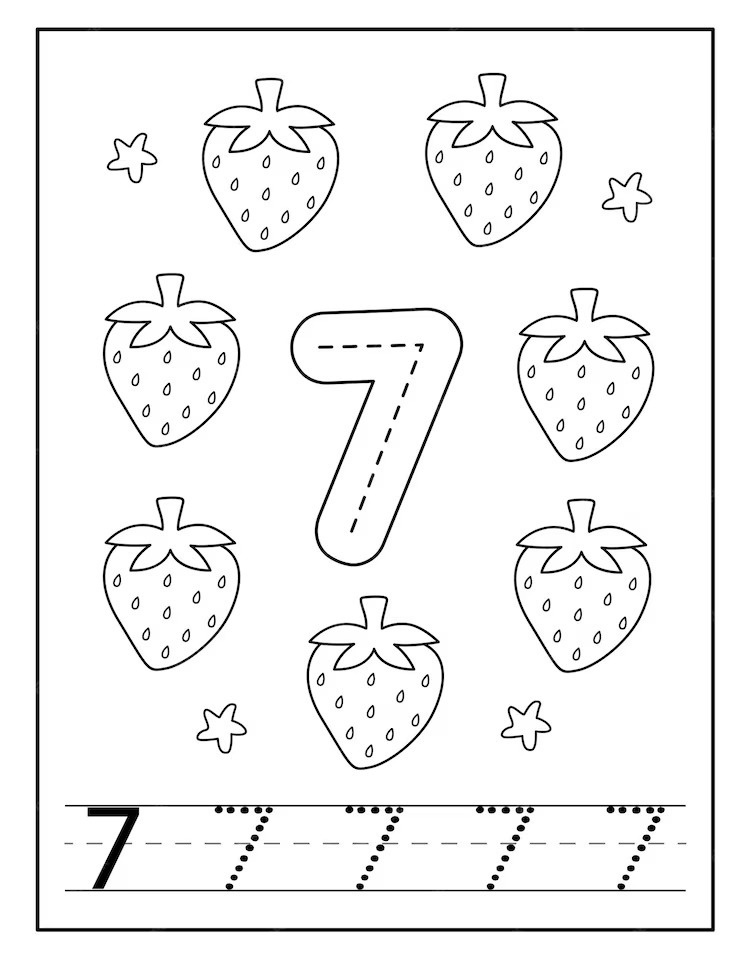 Раскраска цифры