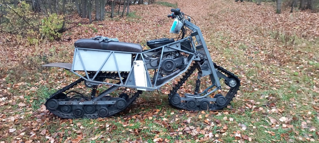 Полноприводный гусеничный мотоцикл БИНОМ. Доведение до полноценного рабочего состояния.