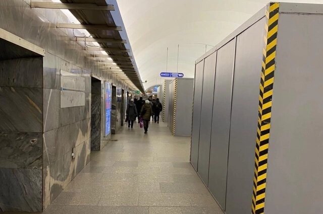    склад для оборудования в метро Фото: ГУП «Петербургский метрополитен»