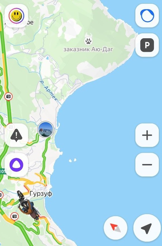 пытаемся по навигатору рассмотреть окрестности