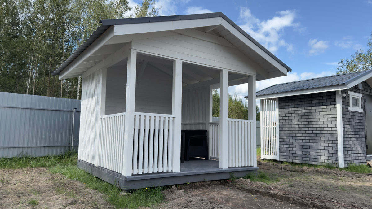 Беседка серии AJAX прекрасно впишется в любой ландшафт вашего земельного участка и будет выполнена в едином стиле с вашим домом.