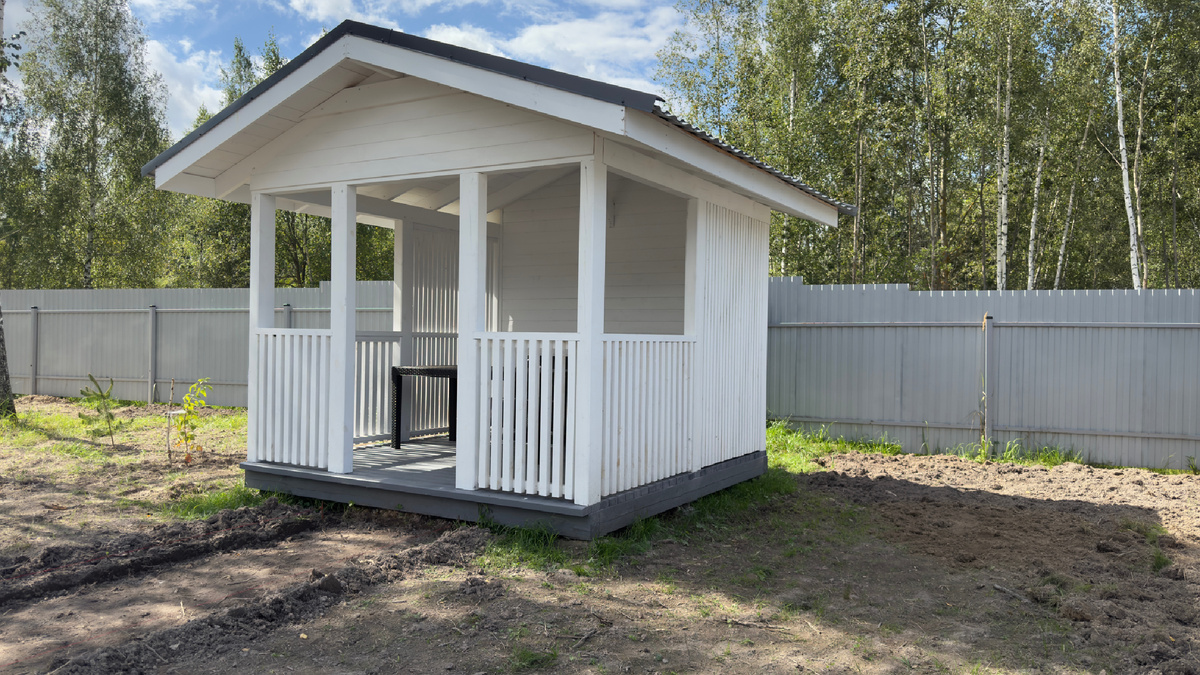 Беседка серии AJAX прекрасно впишется в любой ландшафт вашего земельного участка и будет выполнена в едином стиле с вашим домом.