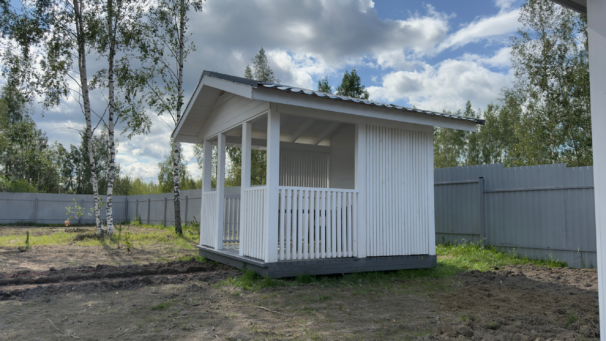 Беседка серии AJAX прекрасно впишется в любой ландшафт вашего земельного участка и будет выполнена в едином стиле с вашим домом.