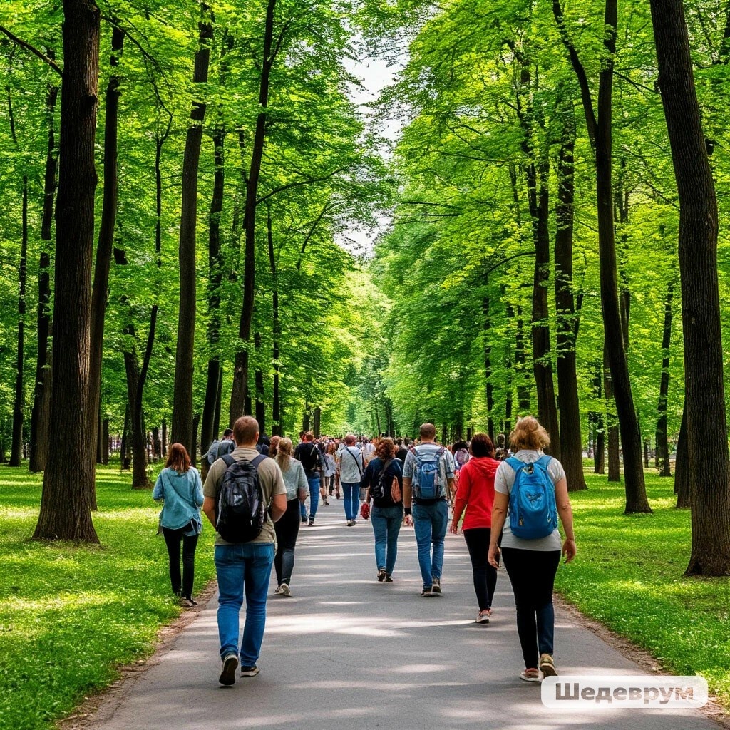 Картинку прогулки сгенерировал мне Шедеврум