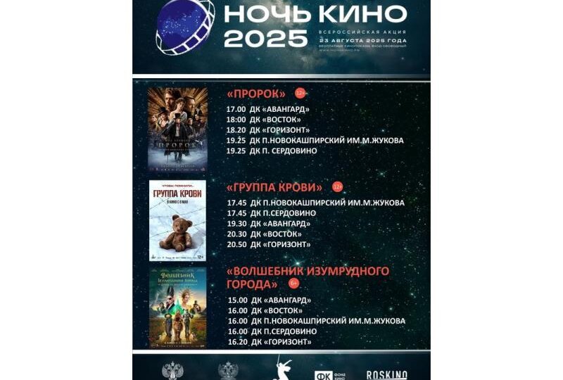 Сегодня в Сызрани бесплатно покажут художественные фильмы