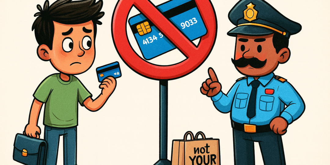 Чужая банковская карта в РФ 2025: запреты, исключения и риски