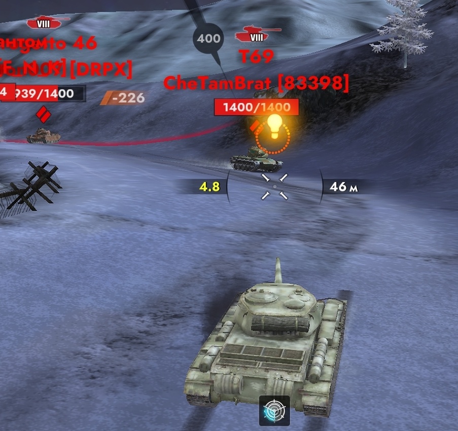 Отбивать снаряды танк может. 