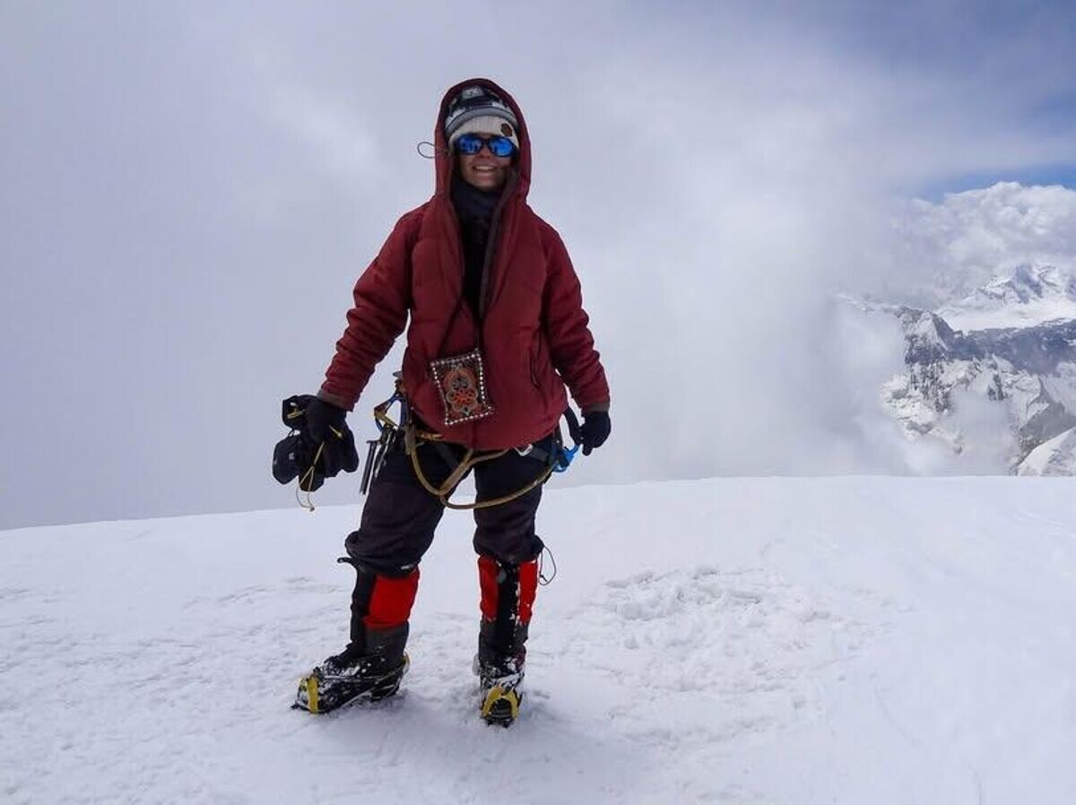    Российская альпинистка Наталья Наговицына© Фото : соцсети Натальи Наговицыной