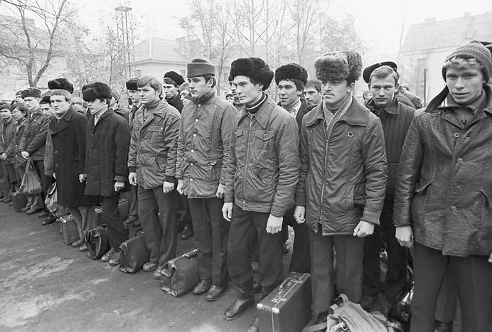 Советские призывники. 