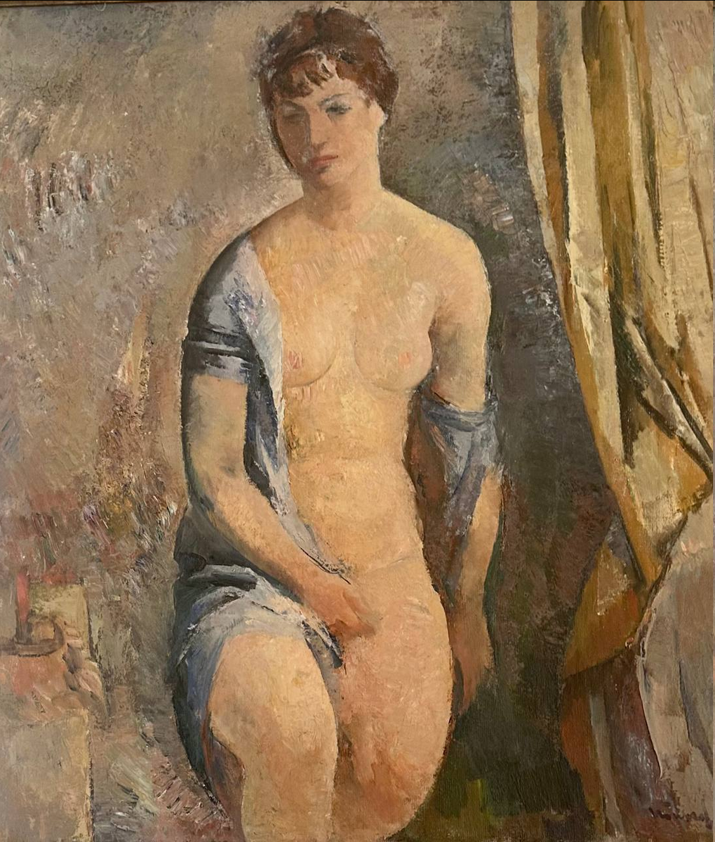 Валентин Поляков. «Сидящая обнажённая». 1966