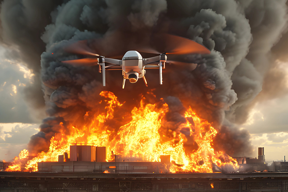 Беспилотники были сбиты системами противовоздушной обороны.  Фото: Фото: Изображение сгенерировано нейросетью Kandinsky 3.1