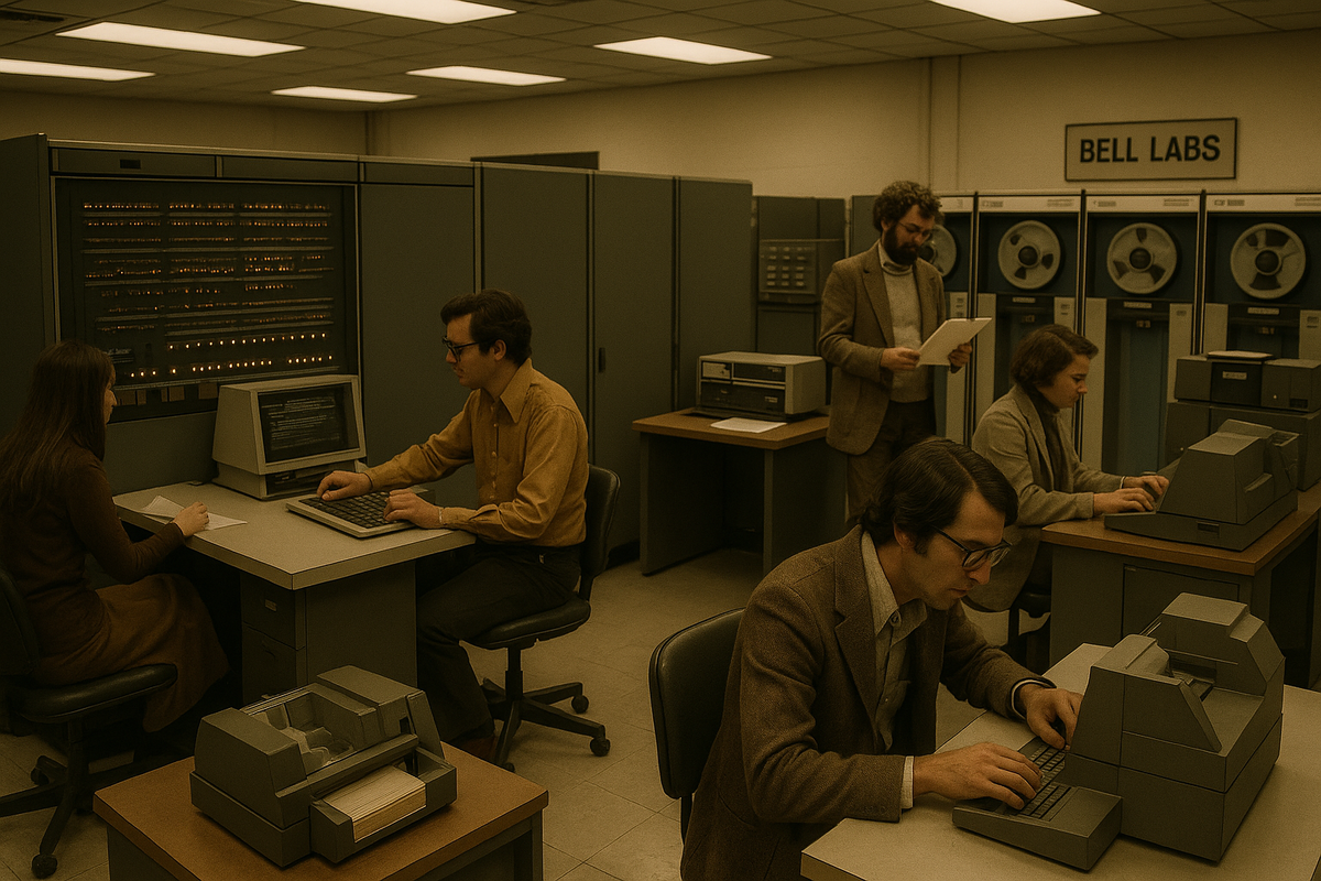 Лаборатория Bell Labs в 1970-х годах