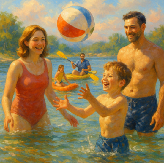 Летние водные игры: от волейбола до каяков 