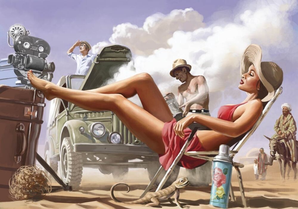 ПИН- АП ИЛЛЮСТРАЦИЯ ОТ ХУДОЖНИКА ВАЛЕРИЯ БАРЫКИНА / БЕРЕГИТЕ АППАРАТУРУ ОТ ПЕРЕГРЕВА!