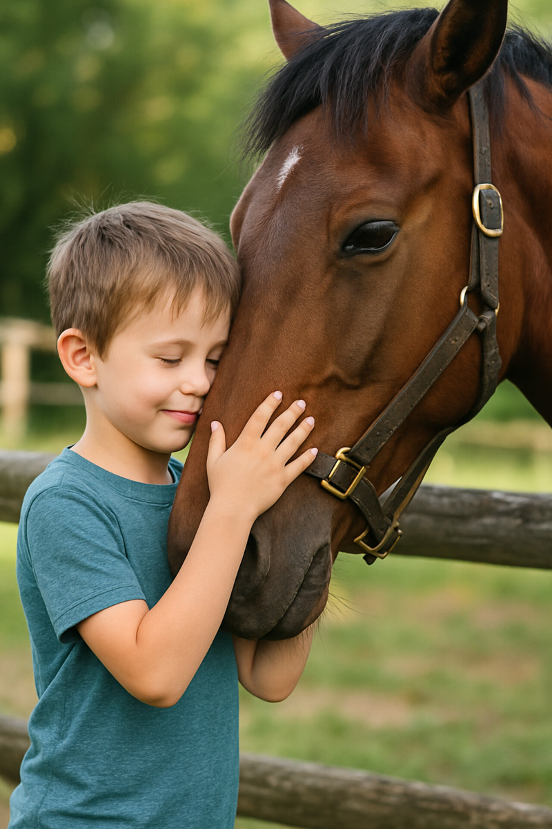 Лошадь и ребёнок: дружба, которая лечит душу и тело#
