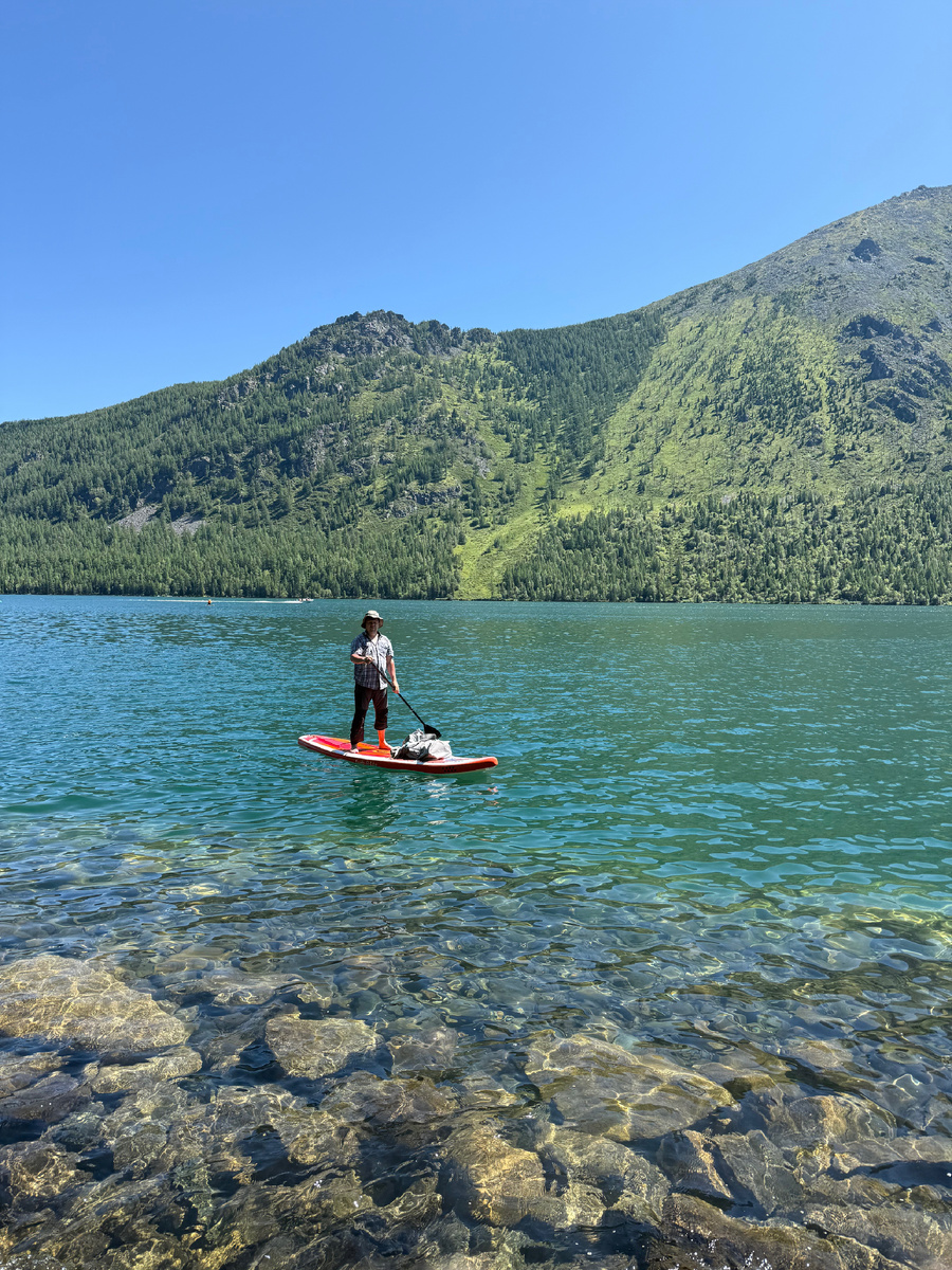 Алтай. Нижнее Мультинское озеро. Ходим-едем