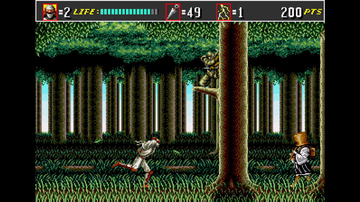 Та самая третья часть «Шиноби» из детства. Скриншот. Shinobi III: Return of the Ninja Master. 1993 год. Разработчик: Sega