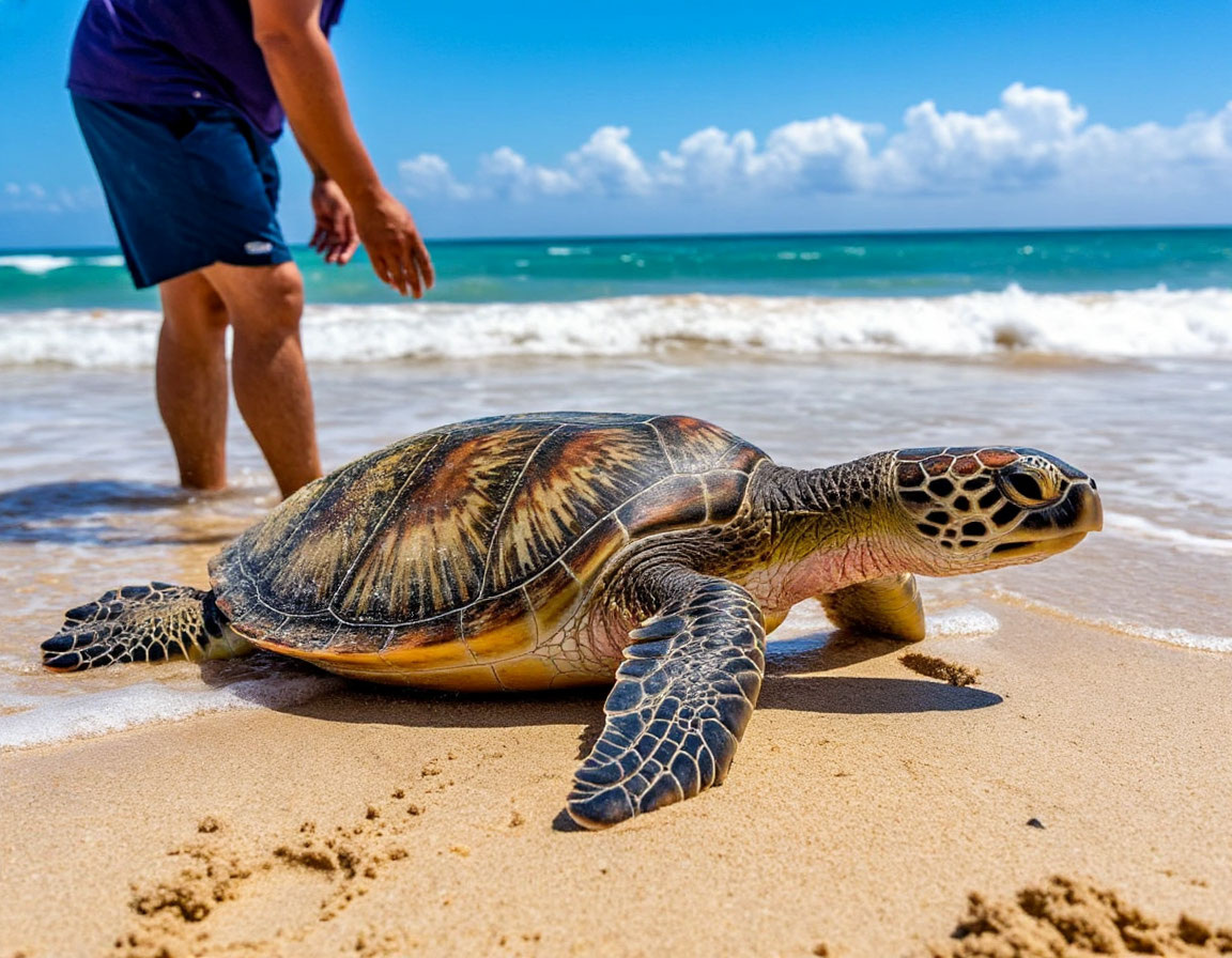 Семь морских черепах вернулись в море: трогательная история с пляжа Бейт-Янай