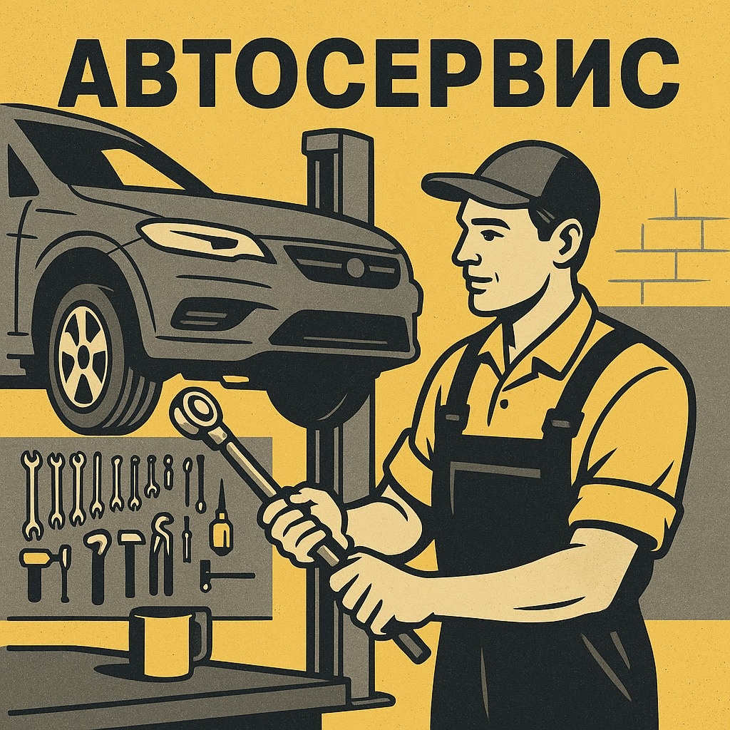 ИИ нарисовал картинку. Занятно, что Слесарь взял ключ, как бейсбольную биту 