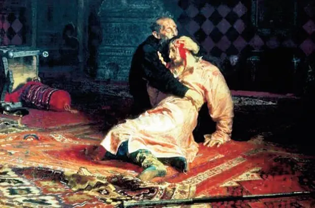 Иван Грозный и сын его Иван 16 ноября 1581 года (И. Репин, 1885 г.)