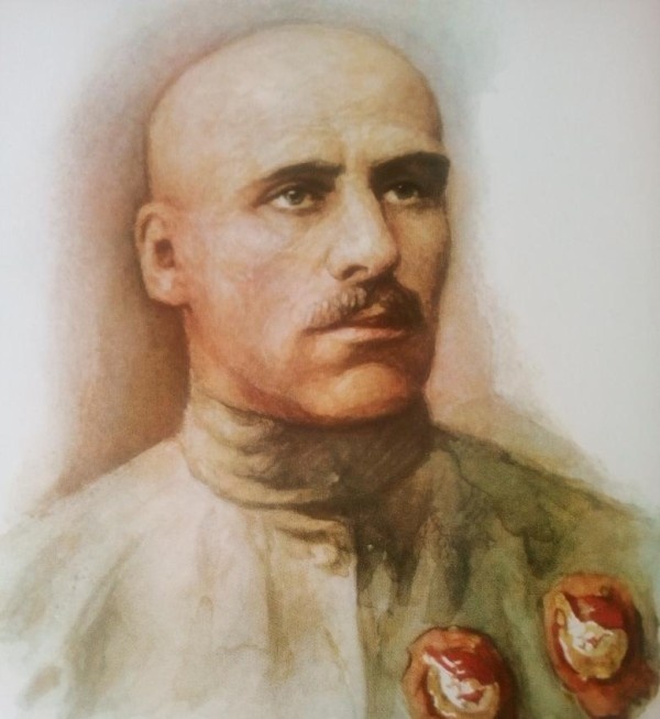 Василий Блюхер на советской открытке.