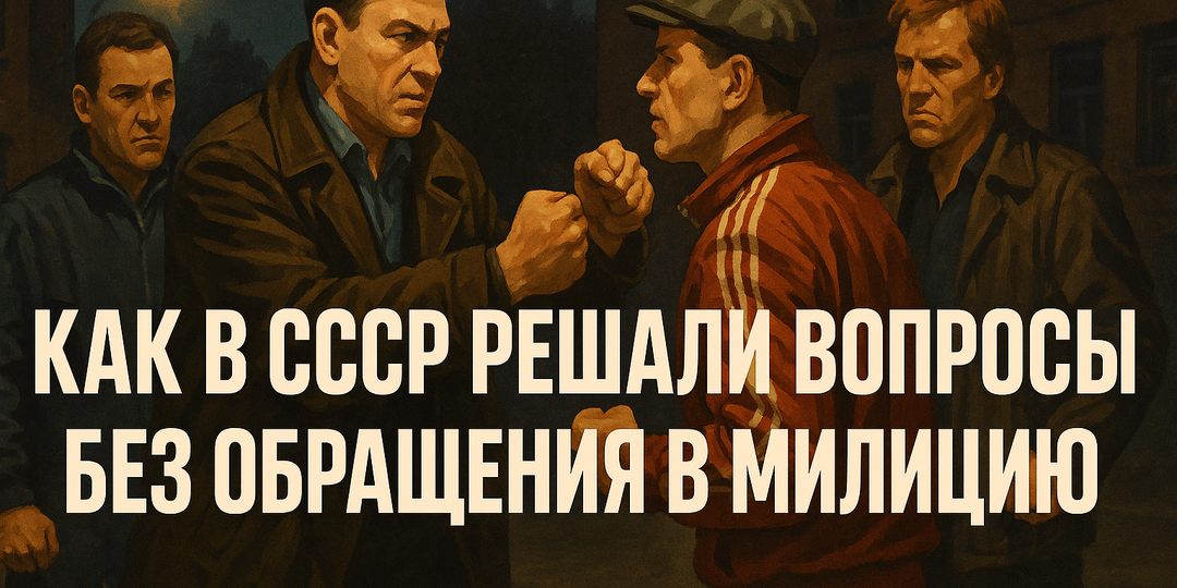 Как в СССР решали вопросы без обращения в милицию